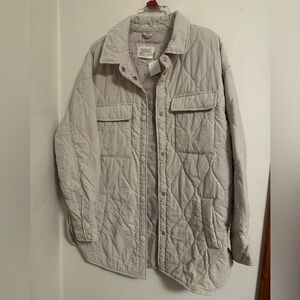 Ashley Outerwear Quilted Jacket in Cream